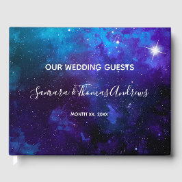 Libro De Visitas Star Light Blue Sky Wedding