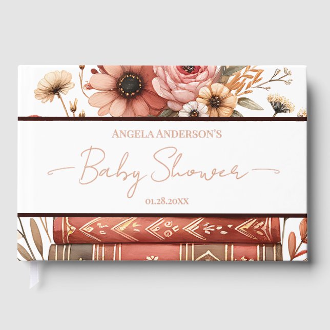 Libro De Visitas Storybook Baby Shower Guest Book (Anverso)