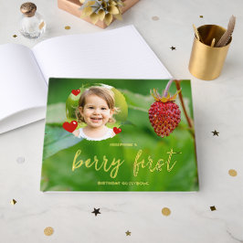 Libro De Visitas Strawberry Photo Baby's Berry First Birthday