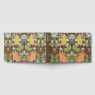 Libro De Visitas Strawberry thief Bunnies pattern