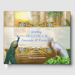Libro De Visitas Sueños del templo real del pavo real de oro