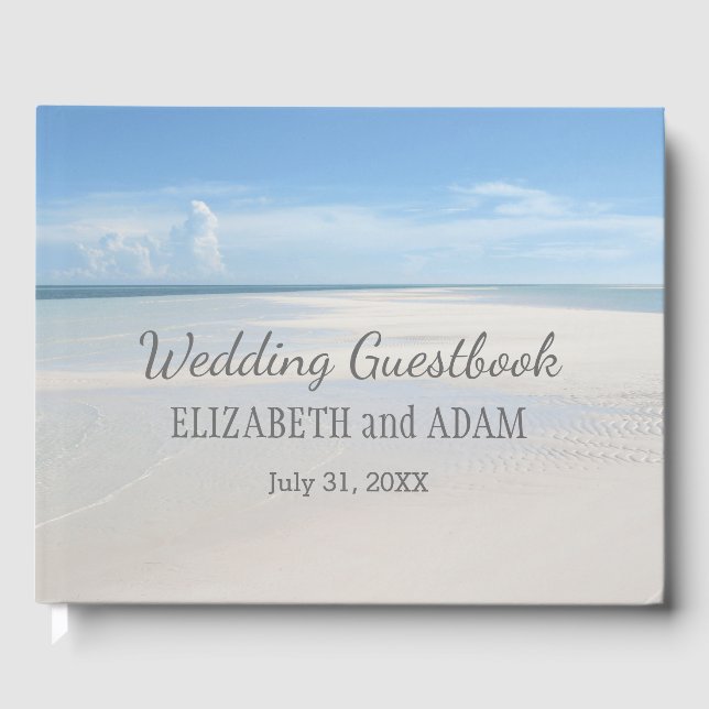 Libro De Visitas Summer Beach Wedding Ocean Guest Book (Anverso)