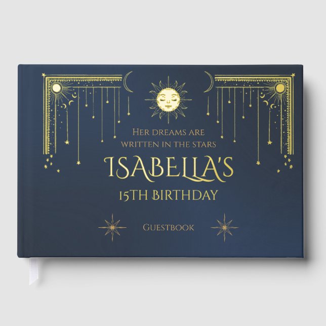 Libro De Visitas sun and stars (Anverso)