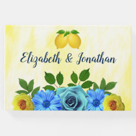 Libro De Visitas Sunny Lemon Floral Boda