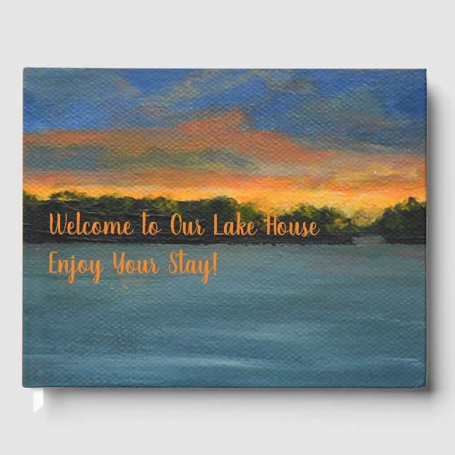 Libro De Visitas Sunrise on Lake Vacation Rental Guest Book (Anverso)