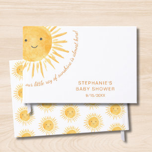 Libro De Visitas Sunshine Boho Sun Gender-Neutral Baby Shower