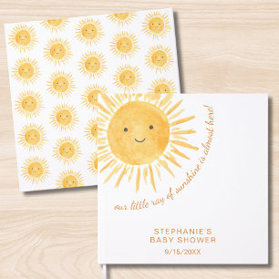 Libro De Visitas Sunshine Boho Sun Gender-Neutral Baby Shower