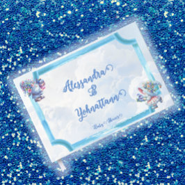 Libro De Visitas Sunsical elegante Blueberry Gnome Baby Shower
