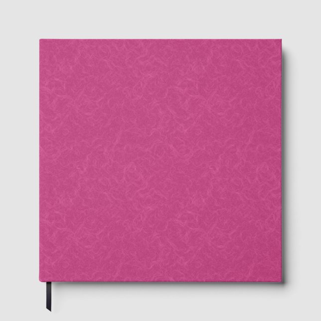 Libro De Visitas Superficie texturizada rosa con patrón de remolino (Anverso)