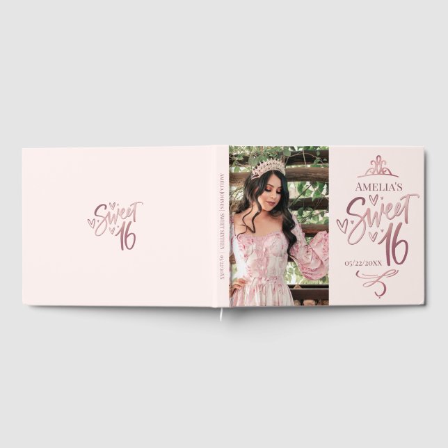 Libro De Visitas Sweet 16 Sixteen guestbook (Lleno)