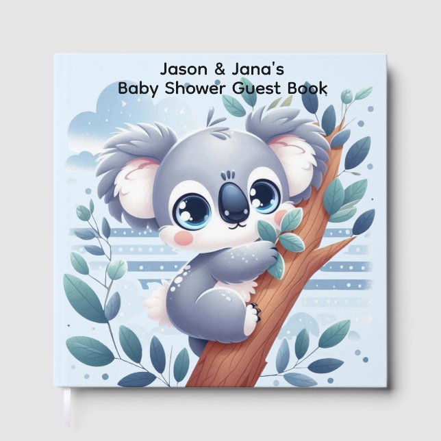 Libro De Visitas Sweet Baby Koala - Shower Guest Book (Anverso)