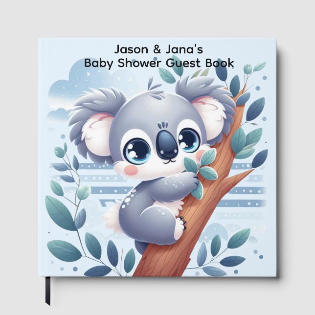 Libro De Visitas Sweet Baby Koala - Shower Guest Book (Anverso)