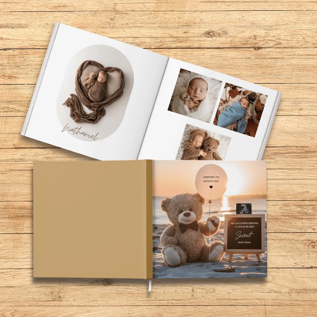 Libro De Visitas Sweet beach Teddy bear baby photo book keepsake (Subido por el creador)