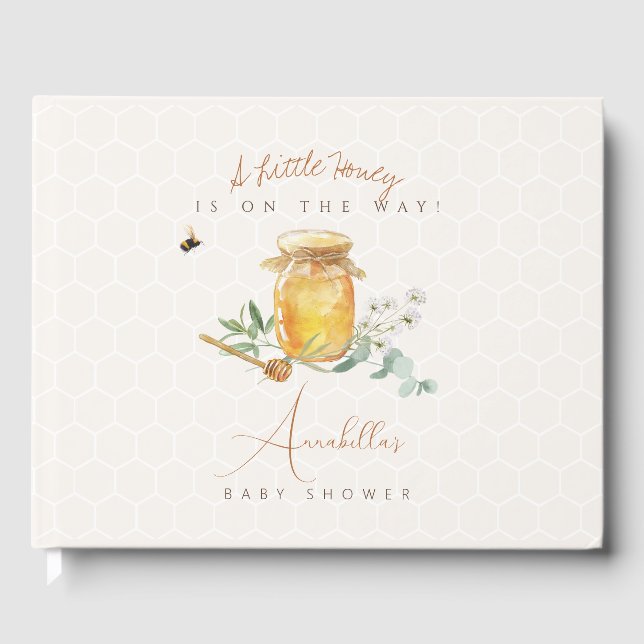 Libro De Visitas Sweet Little Honey Baby Shower (Anverso)