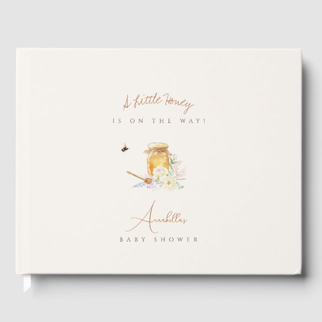 Libro De Visitas Sweet Little Honey Baby Shower (Anverso)