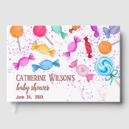Libro De Visitas Sweet Lollipops Blessings Baby Shower