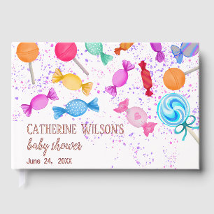 Libro De Visitas Sweet Lollipops Blessings Baby Shower