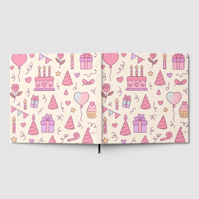 Libro De Visitas Sweet Princess Party Celebration Pattern (Lleno)