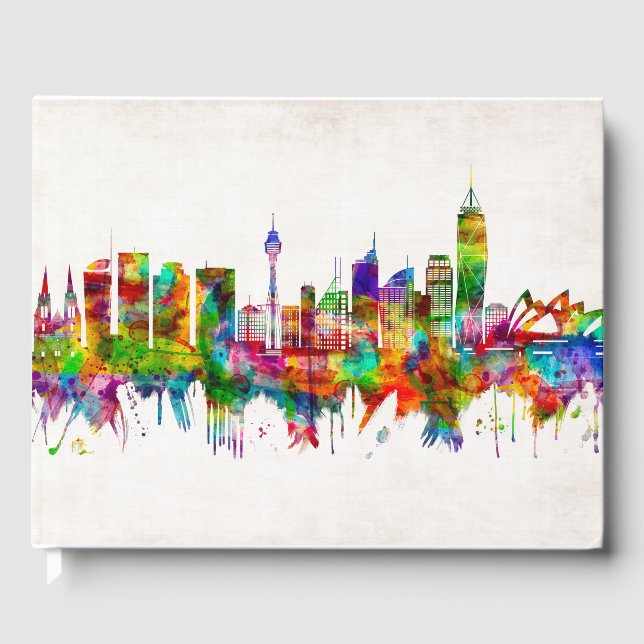Libro De Visitas Sydney Australia Skyline (Anverso)