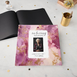 Libro De Visitas Tablero de Espuma en Memoria con Foto | Personaliz