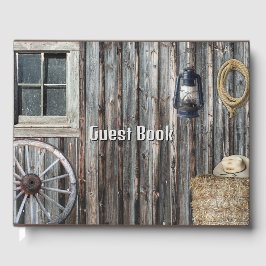 Libro De Visitas Tapiz de Barn de Cowboy Occidental