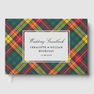 Libro De Visitas Tartan Clan Buchanan Plaid Multicolor Check Person