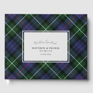 Libro De Visitas Tartan Clan MacKenzie Plaid Purple Green Check