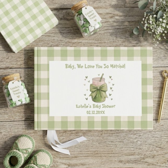 Libro De Visitas Te Amamos Tanto Matcha Sage Matcha Bow (Subido por el creador)