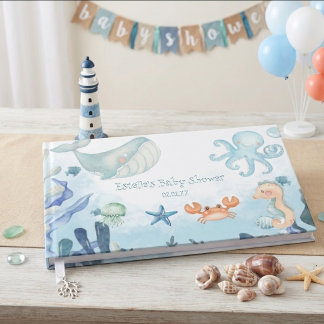 Libro De Visitas Te Vemos Pronto Pulpo Caballito de Mar Estrella de