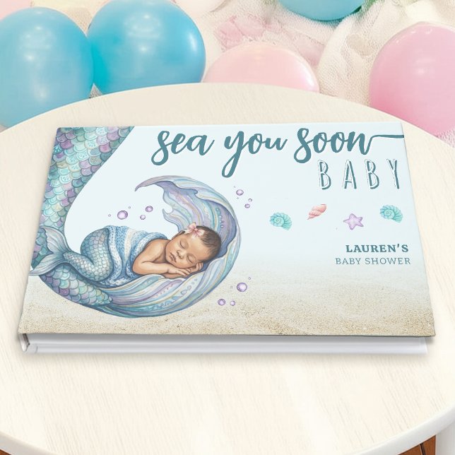 Libro De Visitas Te Veremos Pronto Sirena Fiesta de Bebé (Subido por el creador)