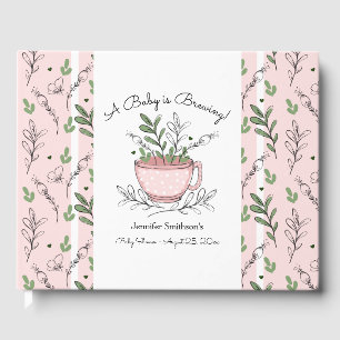 Libro De Visitas Tea Cup Tea Fiesta Baby Shower Guest Book