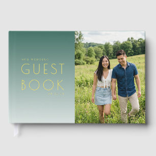 Libro De Visitas Teal Moderno Alegre Foto