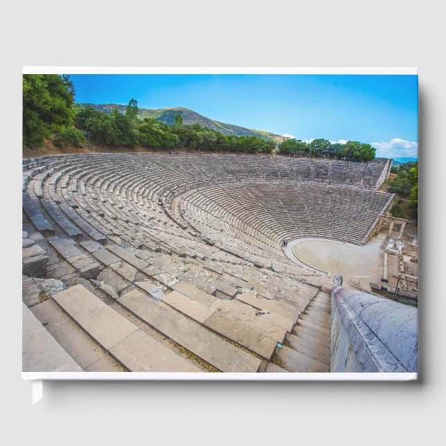 Libro De Visitas Teatro antiguo en Epidaurus, Argolida, Grecia (Anverso)