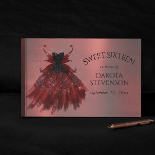 Libro De Visitas Tejido gótico Crimson Gown Oveja Roja Radiante P