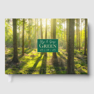Libro De Visitas Tema Bosque Verde