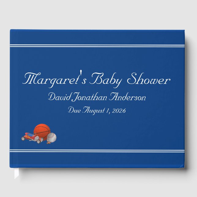 Libro De Visitas Tema de juguetes de niño personalizado (Anverso)