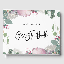 Libro De Visitas Tema de la boda floral