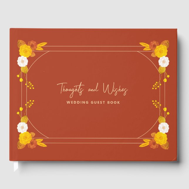 Libro De Visitas Tema del Boda clásico (Anverso)