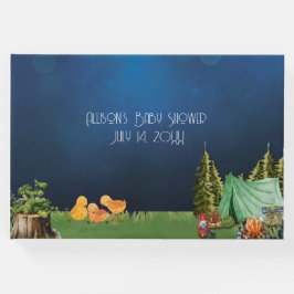 Libro De Visitas Tema del camping de Baby Shower Twin