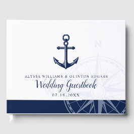 Libro De Visitas Tema Náutico | Boda de anclaje de época
