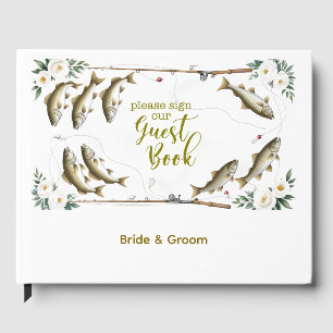 Libro De Visitas Temática de los Bodas de pescado para los amantes 