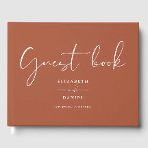 Terracotta Elegant Script Boda