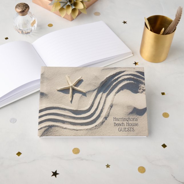 Libro De Visitas texto personalizado Starfish (Anverso Abierto)