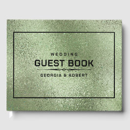 Libro De Visitas Textura iridiscente verde