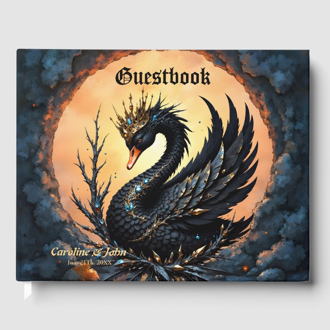 Libro De Visitas The Obsidian Swan of Moonlit Grace.  (Anverso)