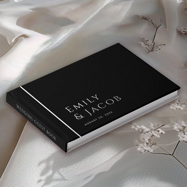 Libro De Visitas Tipografía simple y elegante y Boda de fotografías (Subido por el creador)