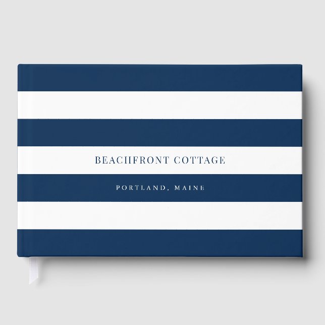 Libro De Visitas Tiras blancas y Personalizado color hogar o client