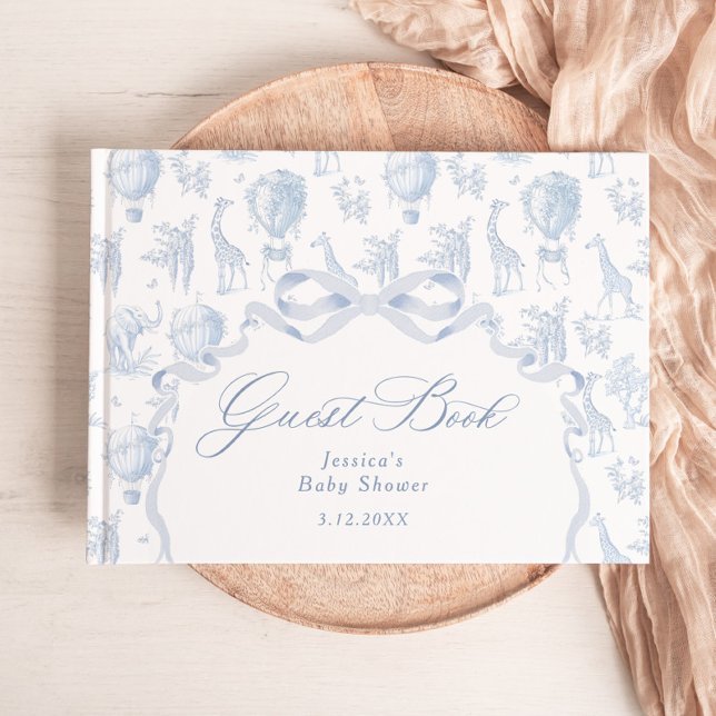 Libro De Visitas Toile de Jouy Safari Ducha bebé (Subido por el creador)