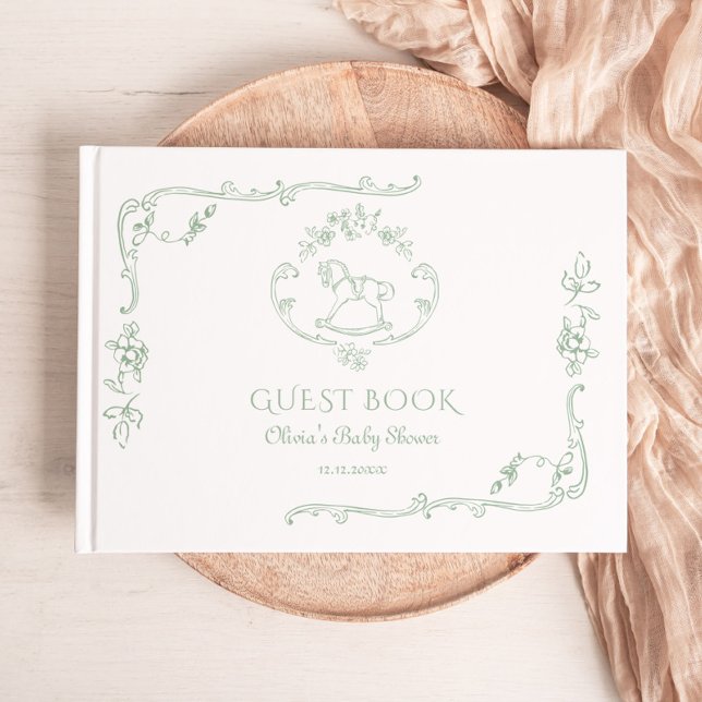 Libro De Visitas Toile Sage green Rockefeller Ducha para bebé (Subido por el creador)