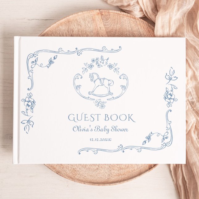 Libro De Visitas Toile Vintage Chinoiserie Ducha bebé (Subido por el creador)